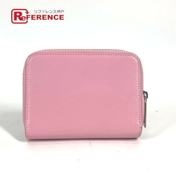 BALENCIAGA Wallet Zip BB Fold Leather Pink - Picture 1 of 9